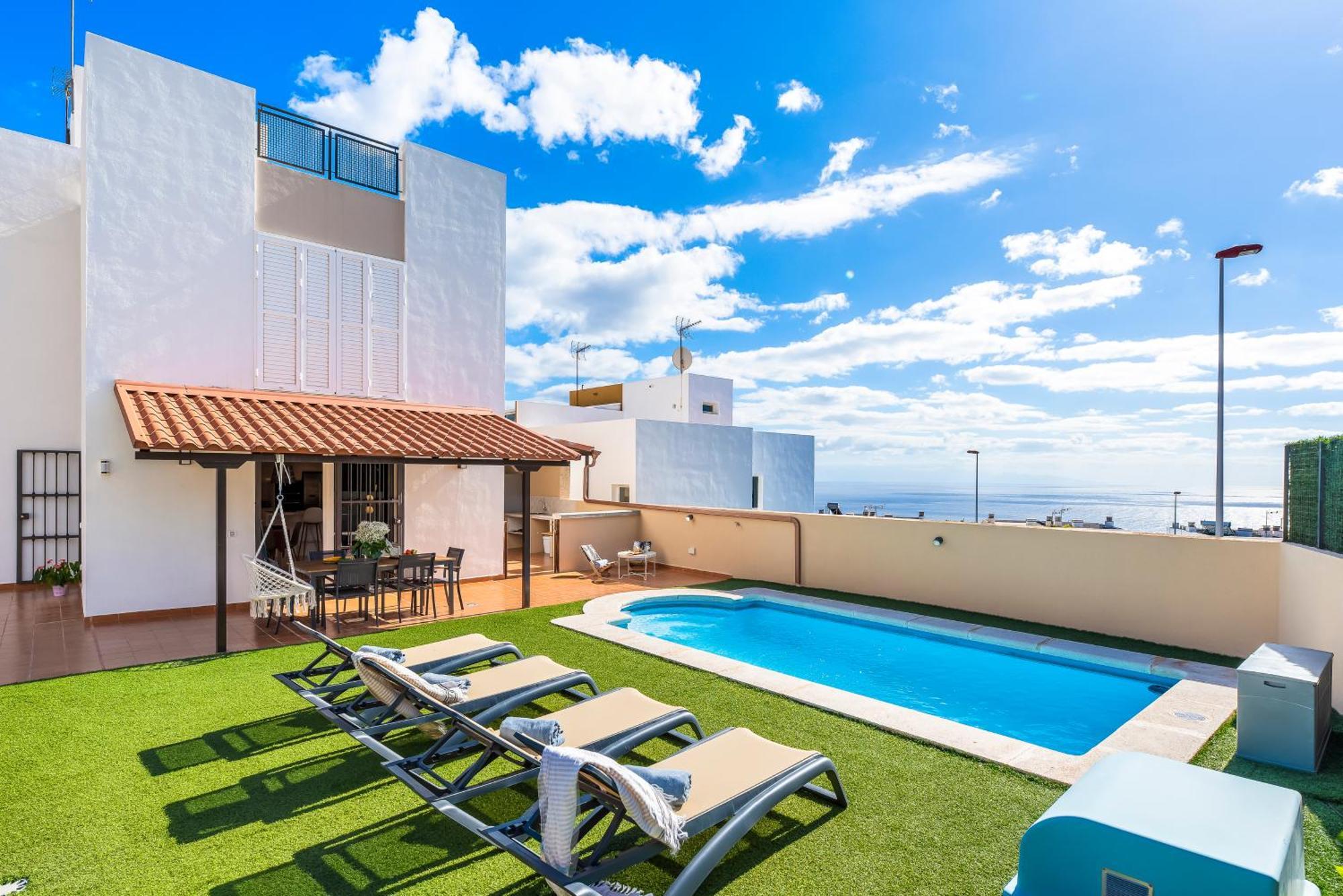 Villa Trueno Refugio De Lujo Con Piscina Climatizada Y Vistas Канделария Экстерьер фото